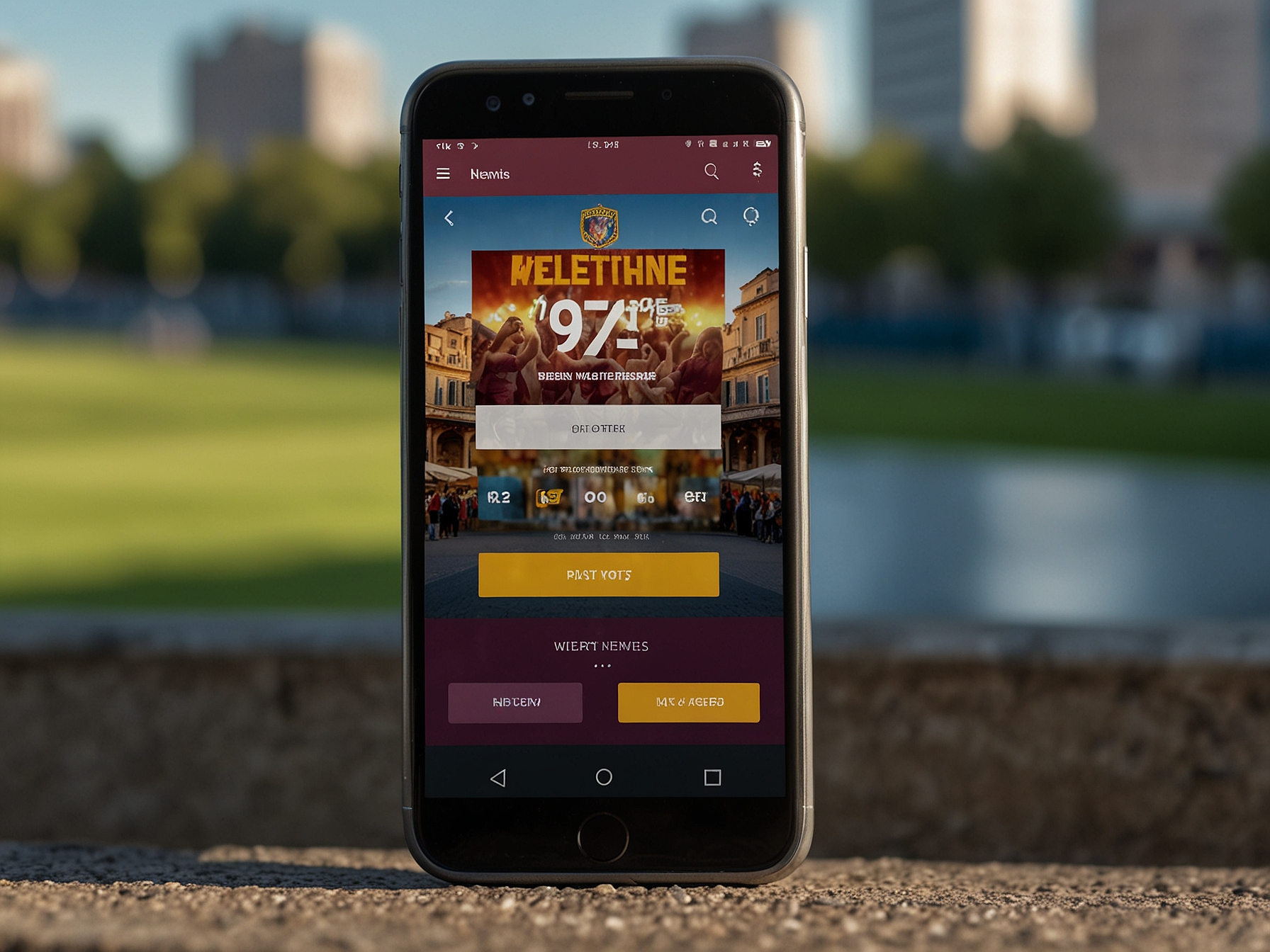 Mobile-exclusive promotion displayed on phone